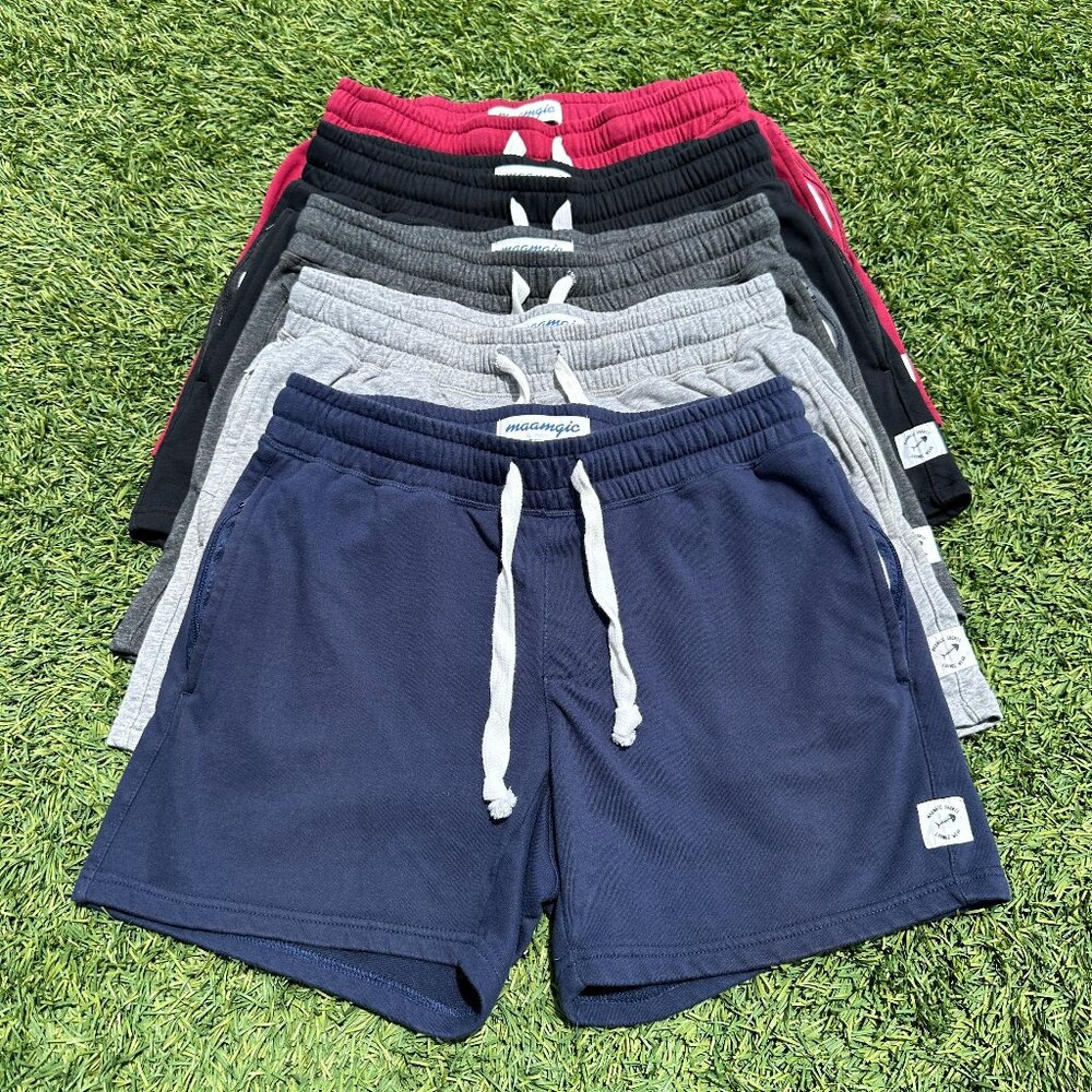 5 x Maamgic 5.5" Knit Sweat Athletic Lounge Shorts | Small
